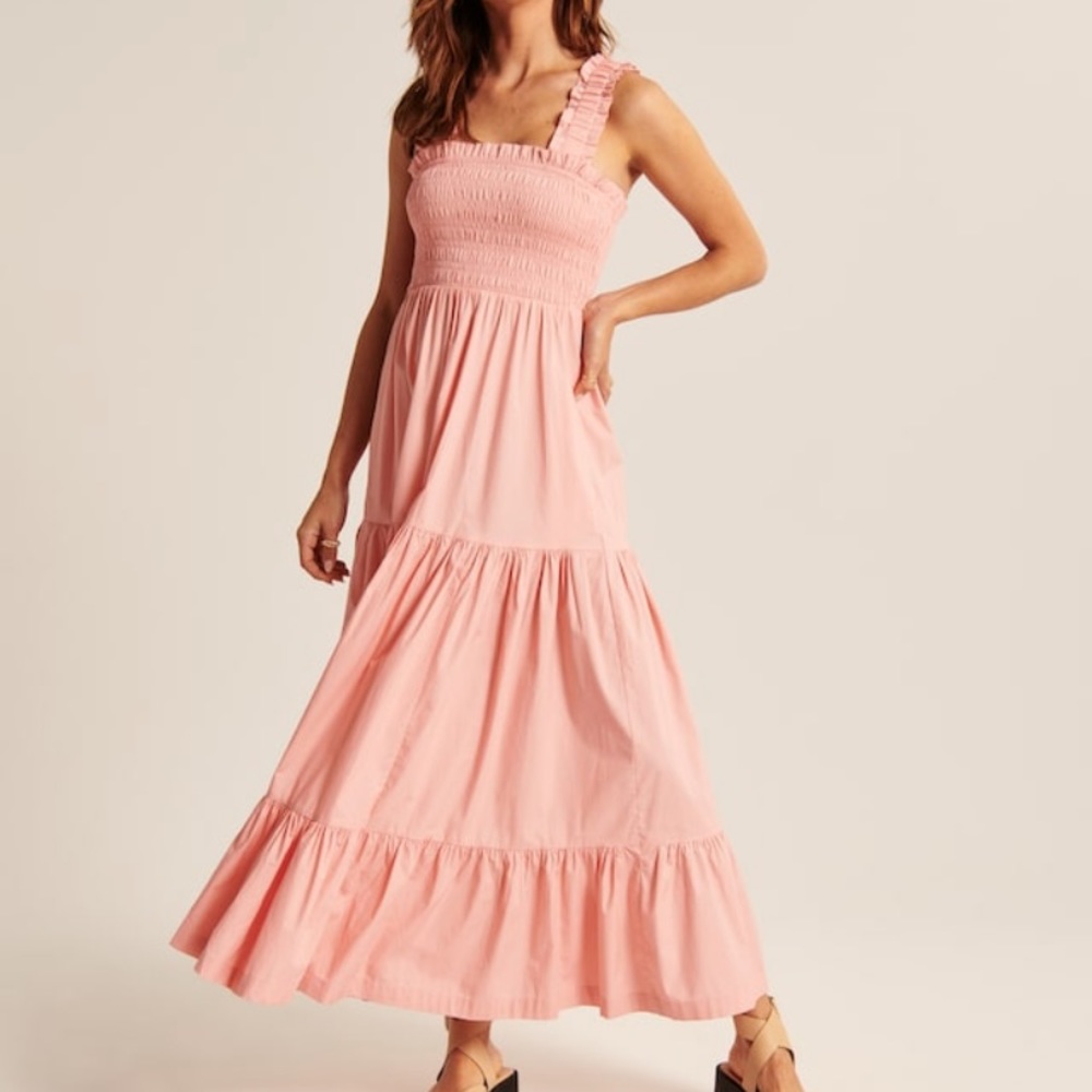 Abercrombie easy smocked bodice maxi dress